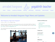 Tablet Screenshot of annabel-yogabirth.com